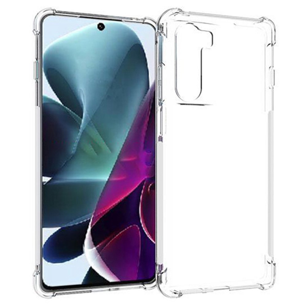Transparent Shock Absorption Non-Slip TPU Protective Phone Case for Motorola Moto G200 5G-1