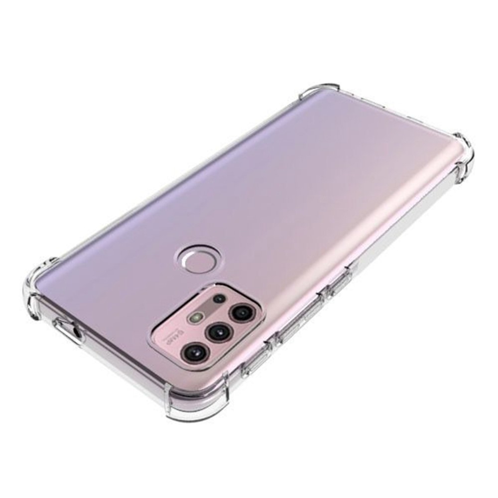 Clear Flexible TPU Non-Slip Grip Shockproof Anti-Scratch Protective Case for Motorola Moto G30-2