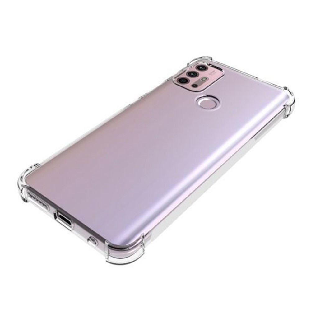 Clear Flexible TPU Non-Slip Grip Shockproof Anti-Scratch Protective Case for Motorola Moto G30-3