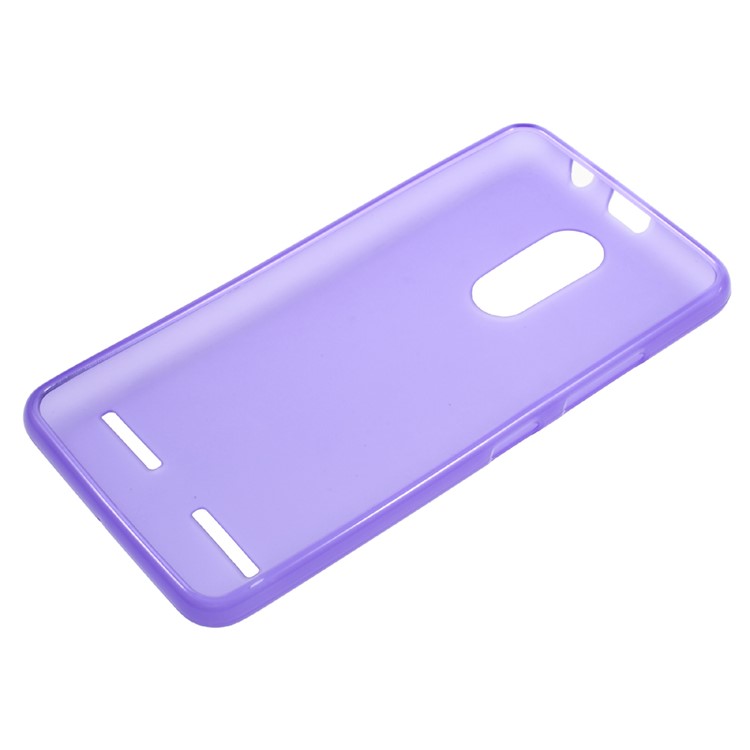 Matte Anti-fingerprint TPU Protector Case for Lenovo K6 - Purple-5