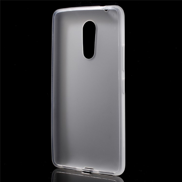 Double-sided Frosted TPU Shell Case for Lenovo K6 Note - White-2