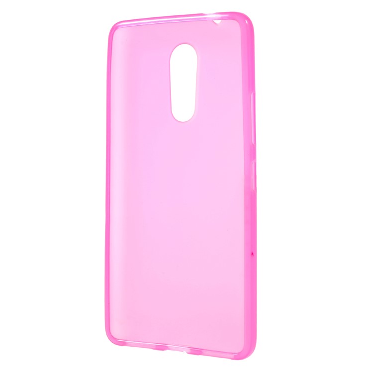 Double-sided Frosted TPU Gel Case for Lenovo K6 Note - Rose-2