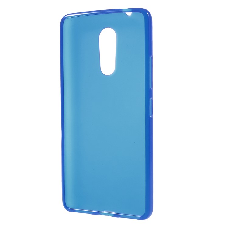 Double-sided Frosted TPU Protective Case for Lenovo K6 Note - Blue-2