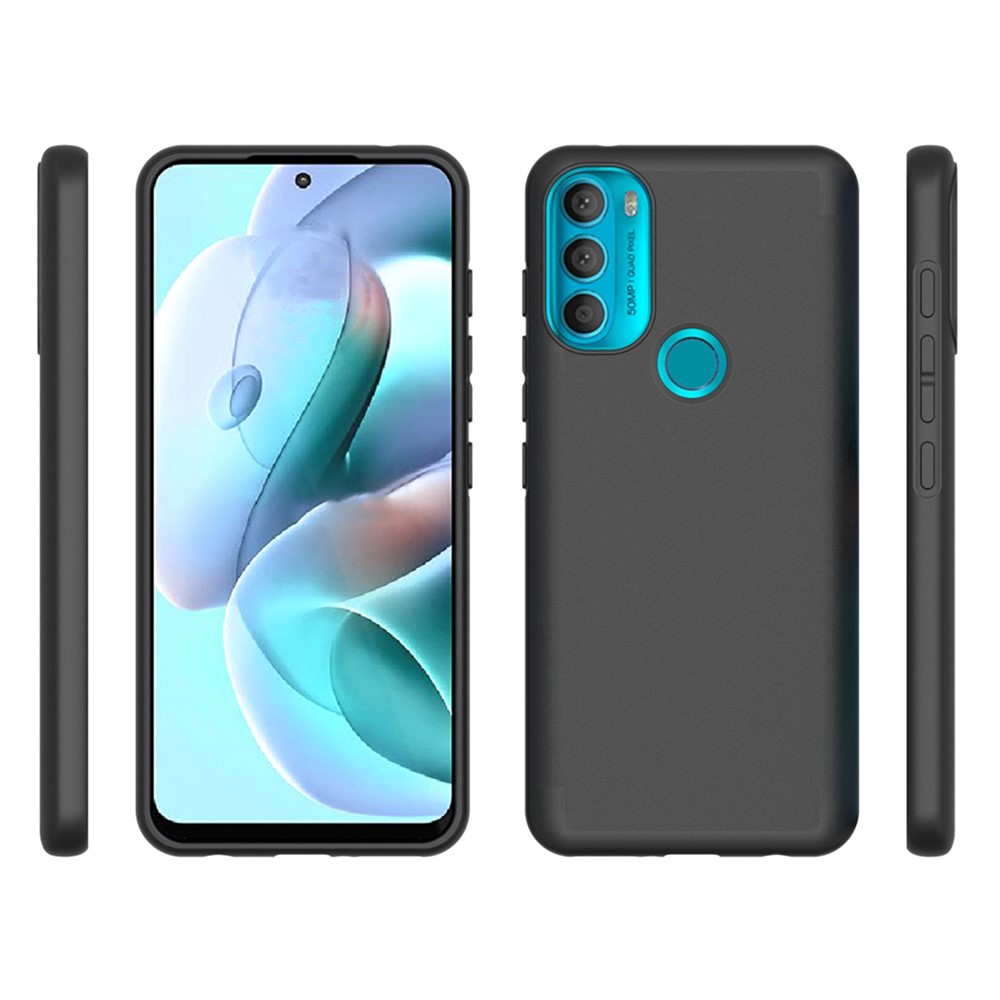 10Pcs/Pack Double-sided Matte Finish Soft TPU Protective Cover Mobile Phone Back Case for Motorola Moto G71 5G-7