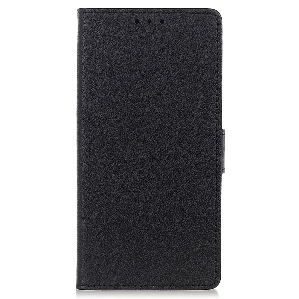 Stylish Textured PU Leather + TPU Well-protected Phone Case Shell with Wallet Stand for Motorola Moto G41 / G31 - Black-2