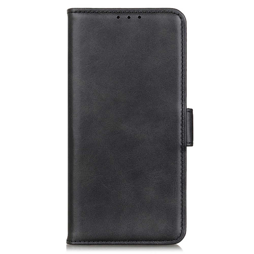 Strong Magnetic Double Clasps Phone Case Shockproof Stand Wallet Leather Case for Motorola Moto G41 / G31 - Black-2