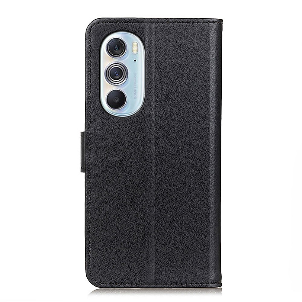 PU Leather Wallet Phone Case Folio Flip Horizontal Stand Protective Cover for Motorola Edge X30 - Black-3