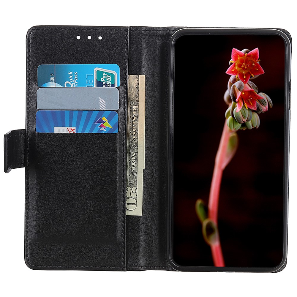 PU Leather + TPU All-inclusive Protection Foldable Stand Wallet Phone Case Cover for Motorola Moto G51 5G - Black-5
