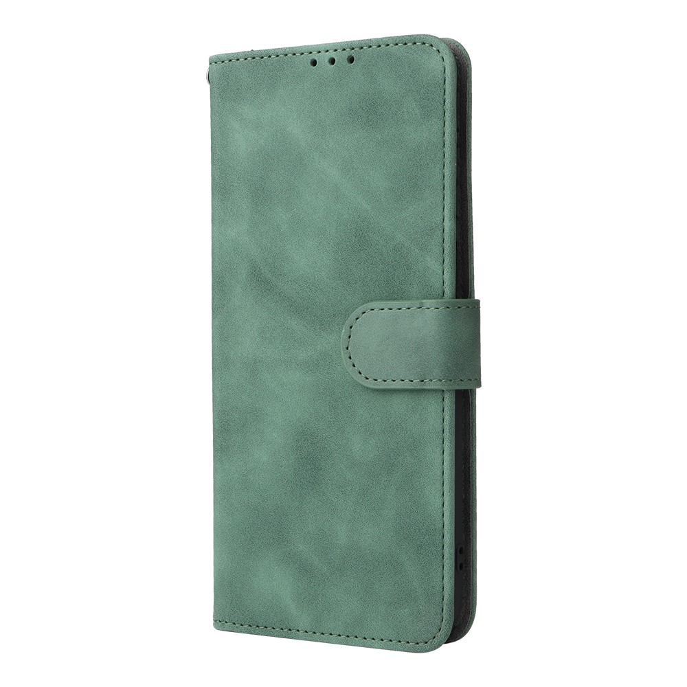 Skin-touch Feeling Mobile Phone Case PU Leather + TPU Dual Protective Cover with Stand and Wallet for Motorola Moto G51 5G - Green-2