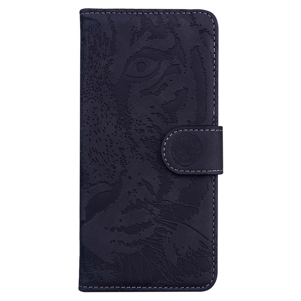 Magnetic Closure Stand Wallet Phone Cover Imprinting Tiger Pattern Leather Case for Motorola Moto G31/G41 - Black-2