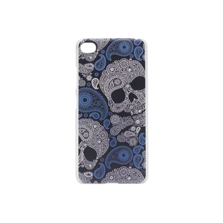 Pattern Printing PC Phone Case for Lenovo Sisley S90 - Paisley Skulls-1