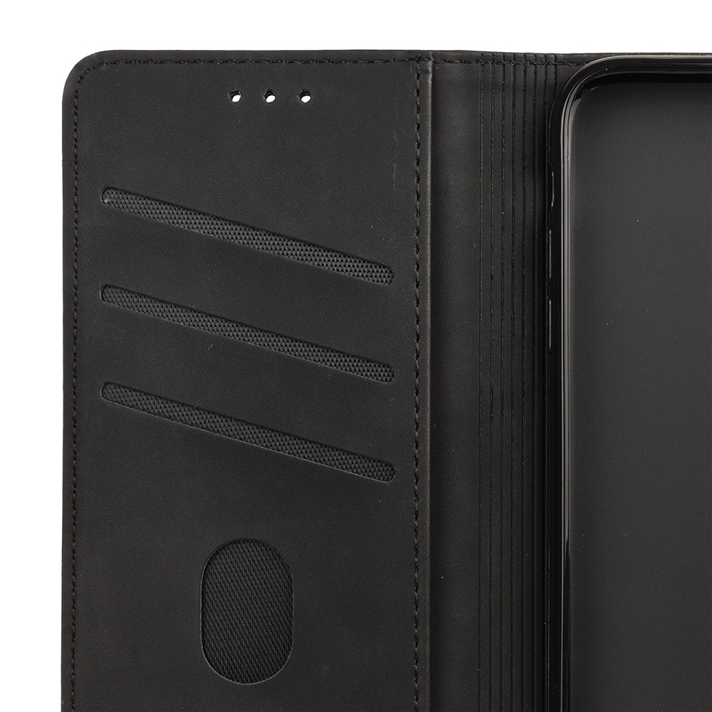 Smartphone Case Shockproof Wallet Phone Stand Cover Anti-dust Splicing PU Leather Shell for Motorola Moto G51 5G - Black-8
