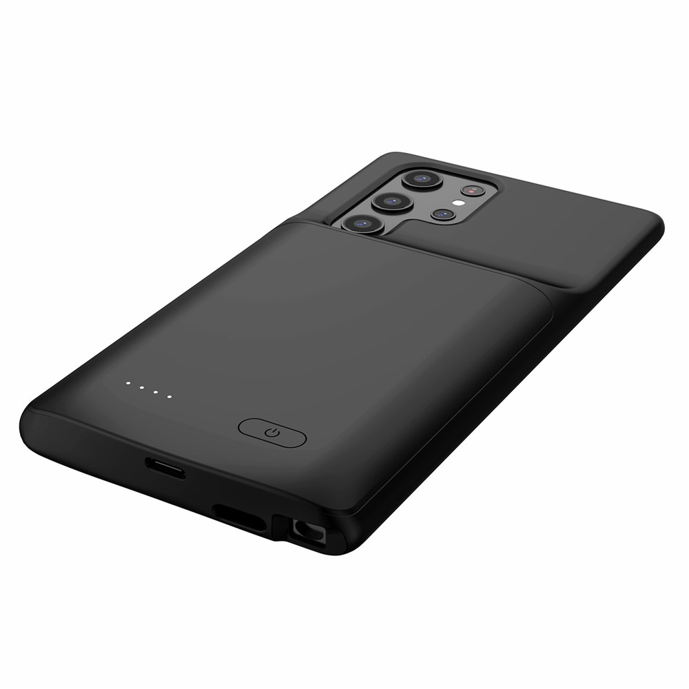 ZHX-209 4800mAh Rechargeable Extended Battery Soft TPU Edge Phone Charging Back Case for Samsung Galaxy S22 Ultra 5G-7