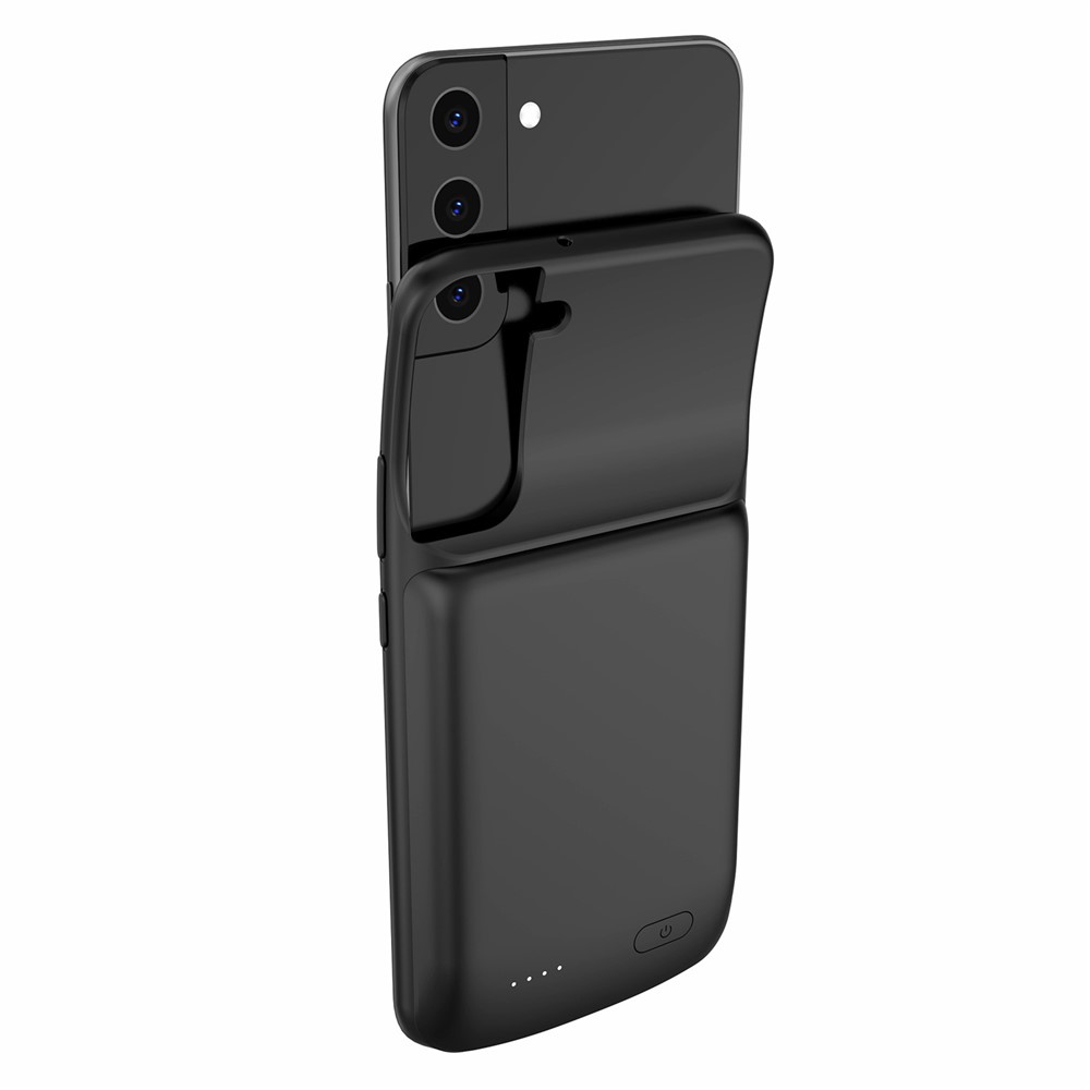ZHX-208 4800mAh Rechargeable Battery Cover Soft TPU Edge Phone Charging Case for Samsung Galaxy S22+ 5G-5