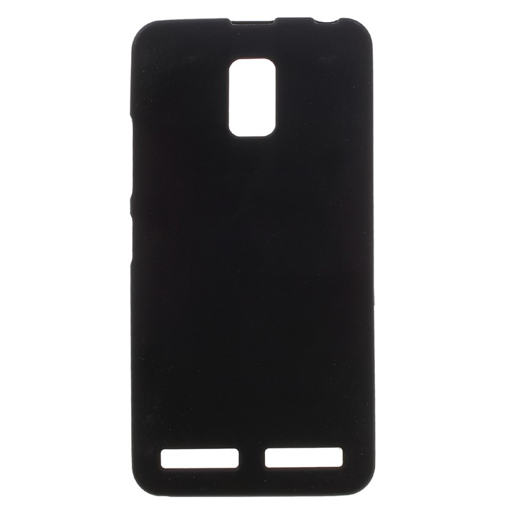 Matte Anti-fingerprint TPU Gel Case for Lenovo A6600 - Black-1
