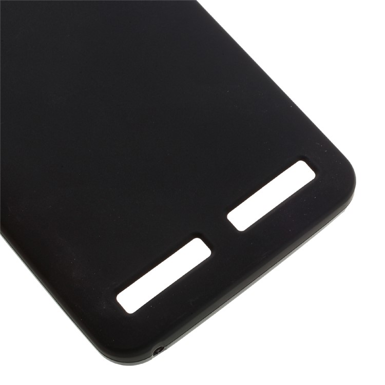 Matte Anti-fingerprint TPU Gel Case for Lenovo A6600 - Black-4