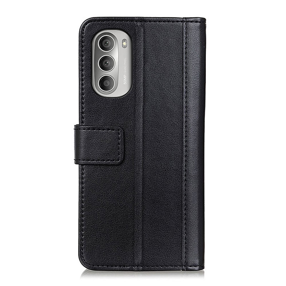 For Motorola Moto G Stylus (2022) Well-protected PU Leather Wallet Case Magnetic Closing Soft TPU Cover with Stand - Black-3