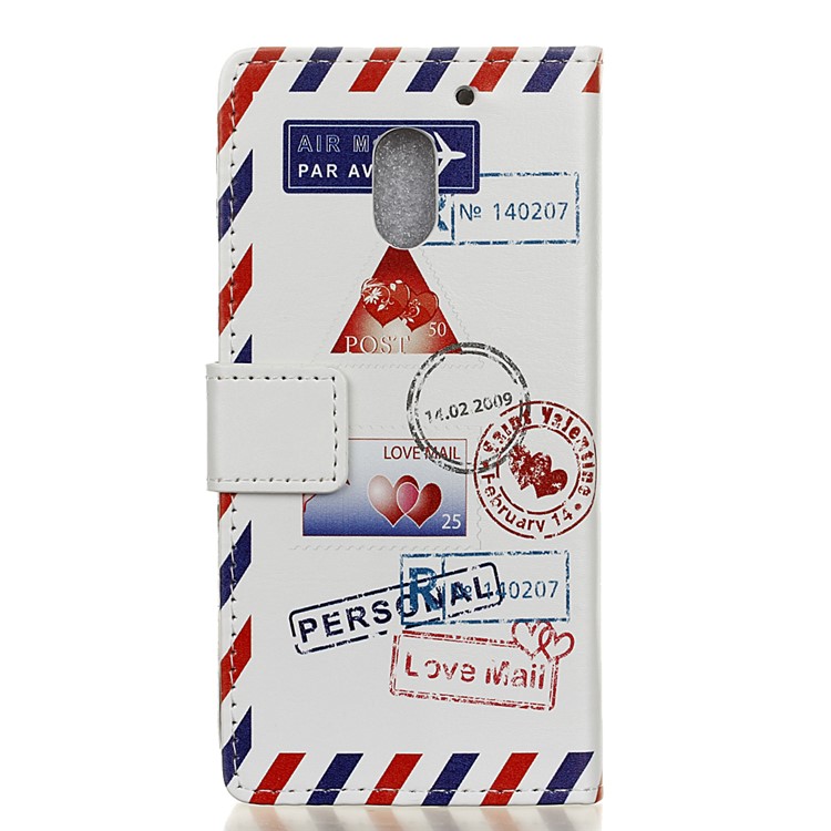 PU Leather Stand Case for Motorola Moto E3 Power - Personal Love Mail-2
