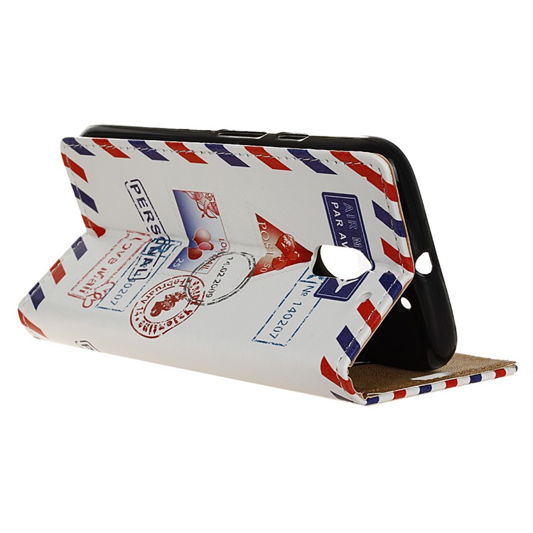 PU Leather Stand Case for Motorola Moto E3 Power - Personal Love Mail-4