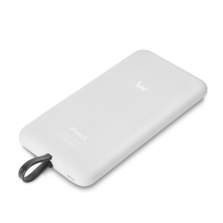 IWO iFreeX 4000mAh Power Bank Built-in Micro USB Cable with Nano Suction for Samsung Huawei - White-3