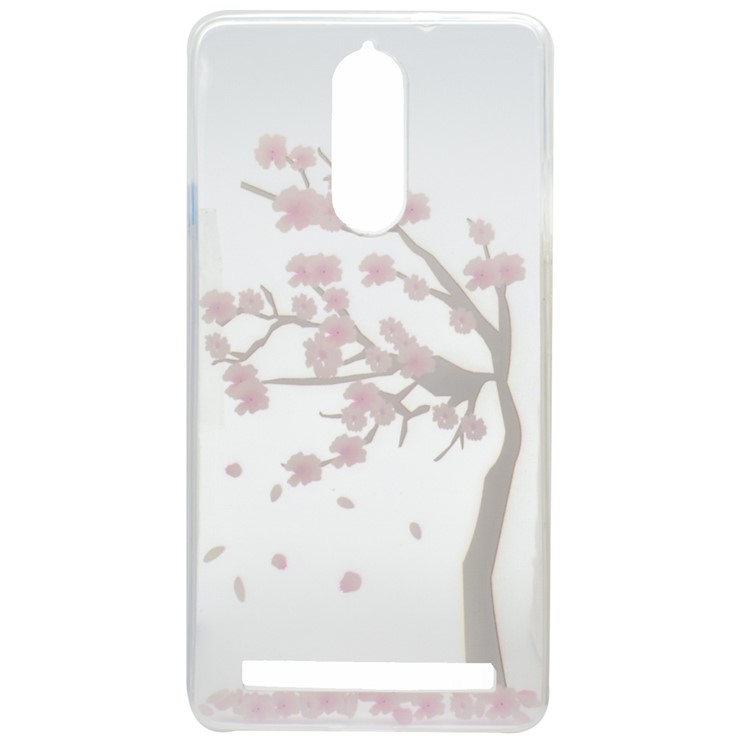 Pattern Printing Soft TPU Cover Case for Lenovo K5 Note - Plum Blossom-4