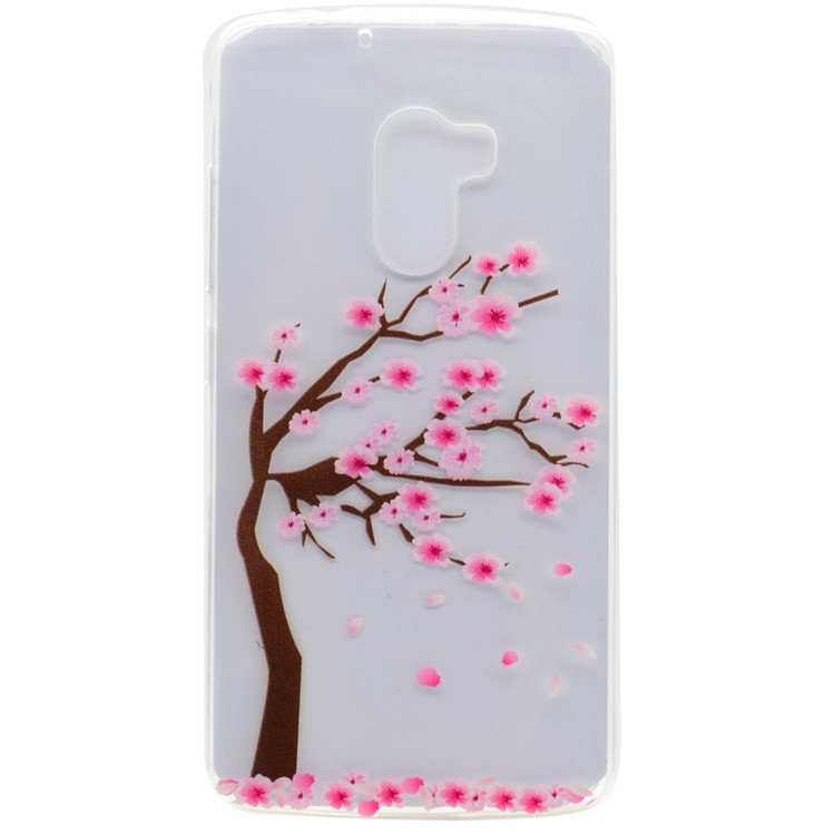 Soft TPU Phone Case for Lenovo Vibe K4 Note / Vibe X3 Lite / A7010 - Plum Blossom-1