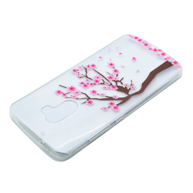 Soft TPU Phone Case for Lenovo Vibe K4 Note / Vibe X3 Lite / A7010 - Plum Blossom-3