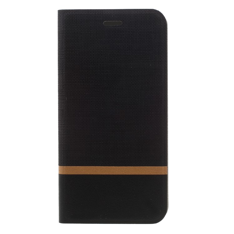 Cross Texture Leather Stand Case with Card Slot for Motorola Moto Z Play Built-in Steel Sheet - Black-3