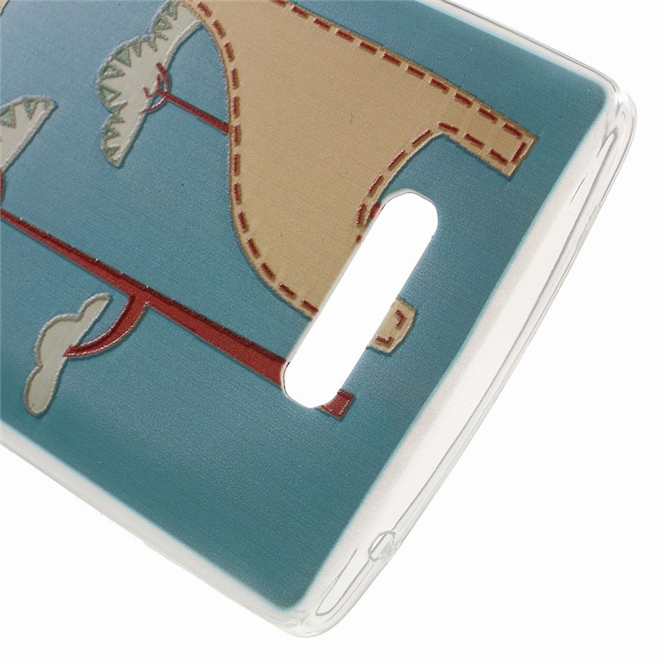 Softlyfit Embossment TPU Phone Case for Lenovo A2010 - Cute Giraffe-5