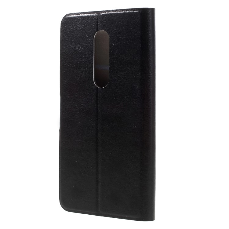 Crazy Horse Leather Stand Case for Motorola Moto M - Black-2