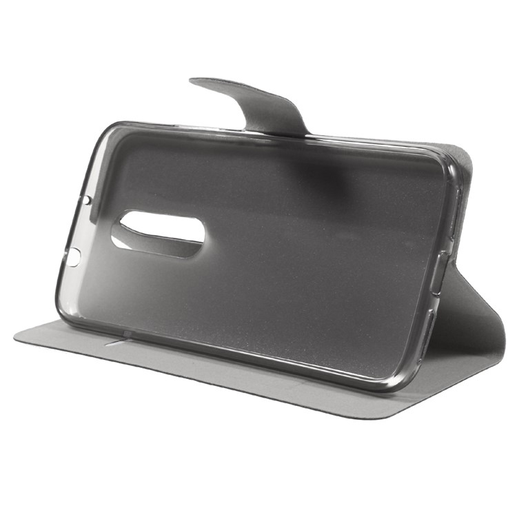 Crazy Horse Leather Stand Case for Motorola Moto M - Black-4