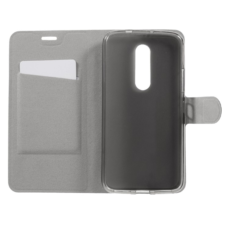 Crazy Horse Leather Stand Case for Motorola Moto M - Black-6