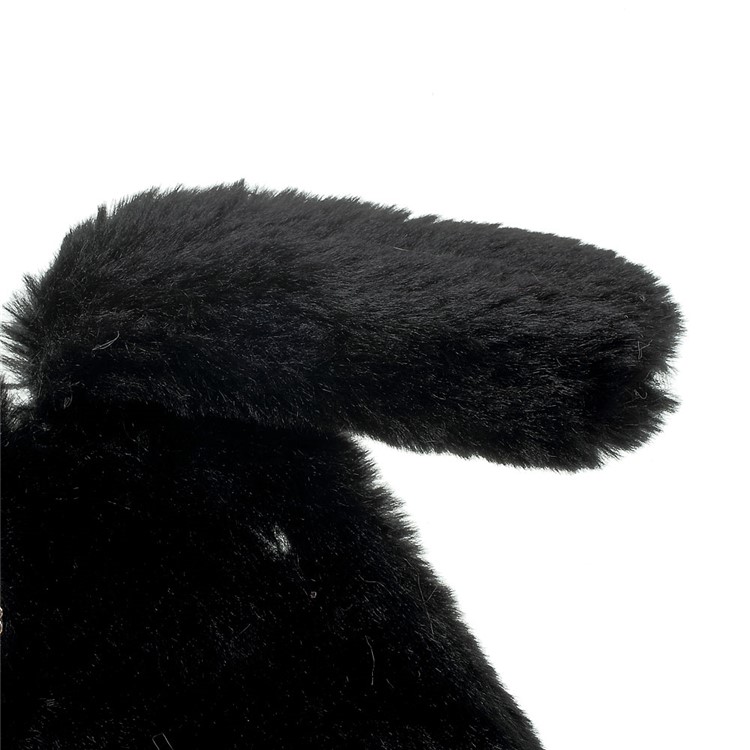 Rabbit Style Fluffy Fur TPU Case for Lenovo A7000 - Black-6