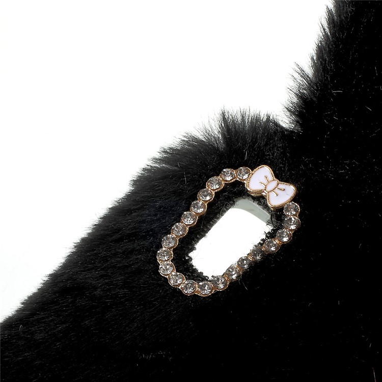 Rabbit Style Fluffy Fur TPU Case for Lenovo A7000 - Black-7