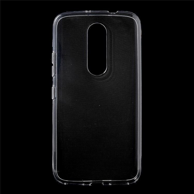 Clear Glossy TPU Phone Case Casing for Motorola Moto M Watermark Resistant Inner - Transparent-1