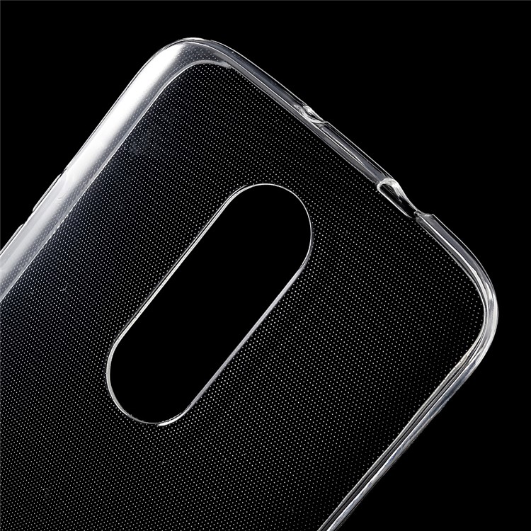 Clear Glossy TPU Phone Case Casing for Motorola Moto M Watermark Resistant Inner - Transparent-4