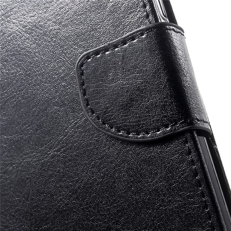 Crazy Horse Texture Leather Case Wallet Cover for Motorola Moto Z Play - Black-7