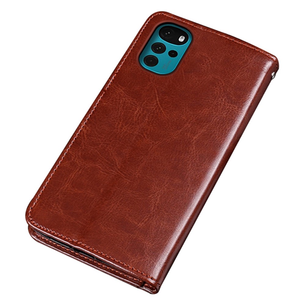 IDEWEI for Nokia G22 PU Leather + TPU Folio Flip Crazy Horse Texture Foldable Stand All-inclusive Protection Phone Cover with Wallet - Brown-10