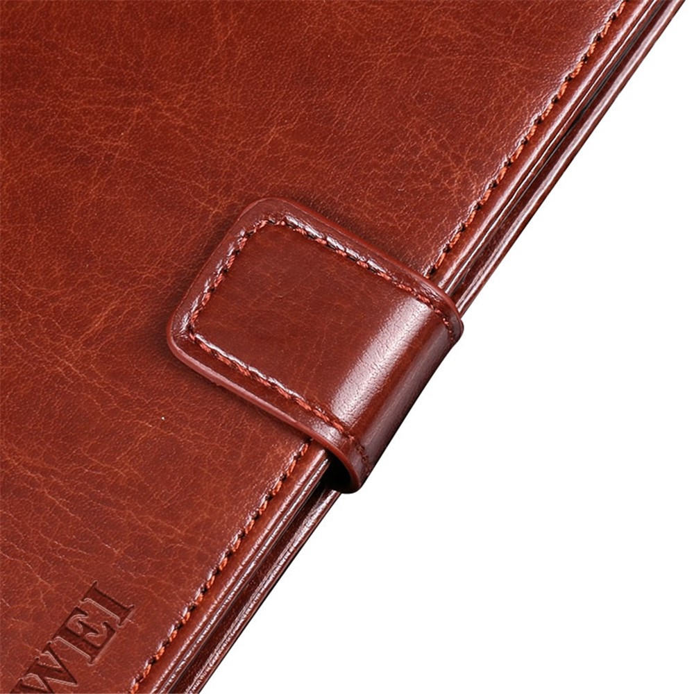 IDEWEI for Nokia G22 PU Leather + TPU Folio Flip Crazy Horse Texture Foldable Stand All-inclusive Protection Phone Cover with Wallet - Brown-5