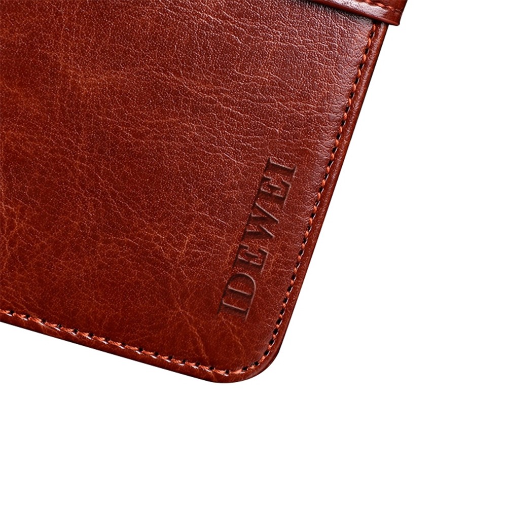 IDEWEI for Nokia G22 PU Leather + TPU Folio Flip Crazy Horse Texture Foldable Stand All-inclusive Protection Phone Cover with Wallet - Brown-6