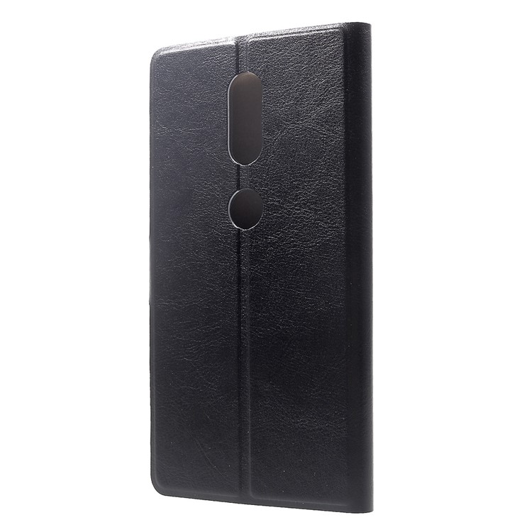 Crazy Horse Leather Card Holder Case for Lenovo Phab2 Plus - Black-2