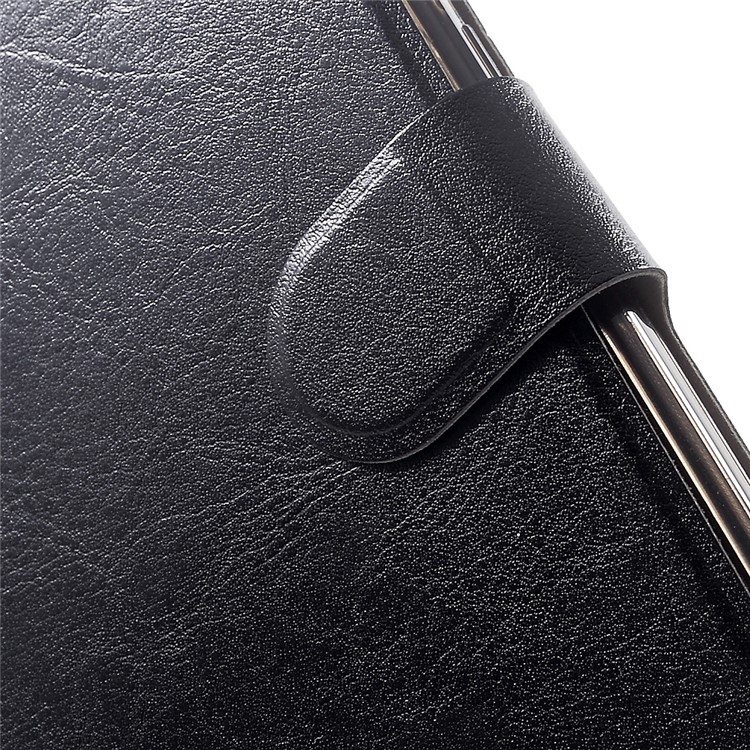 Crazy Horse Leather Card Holder Case for Lenovo Phab2 Plus - Black-7
