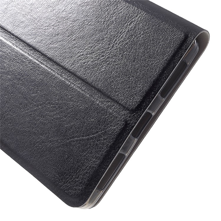 Crazy Horse Leather Card Holder Case for Lenovo Phab2 Plus - Black-8