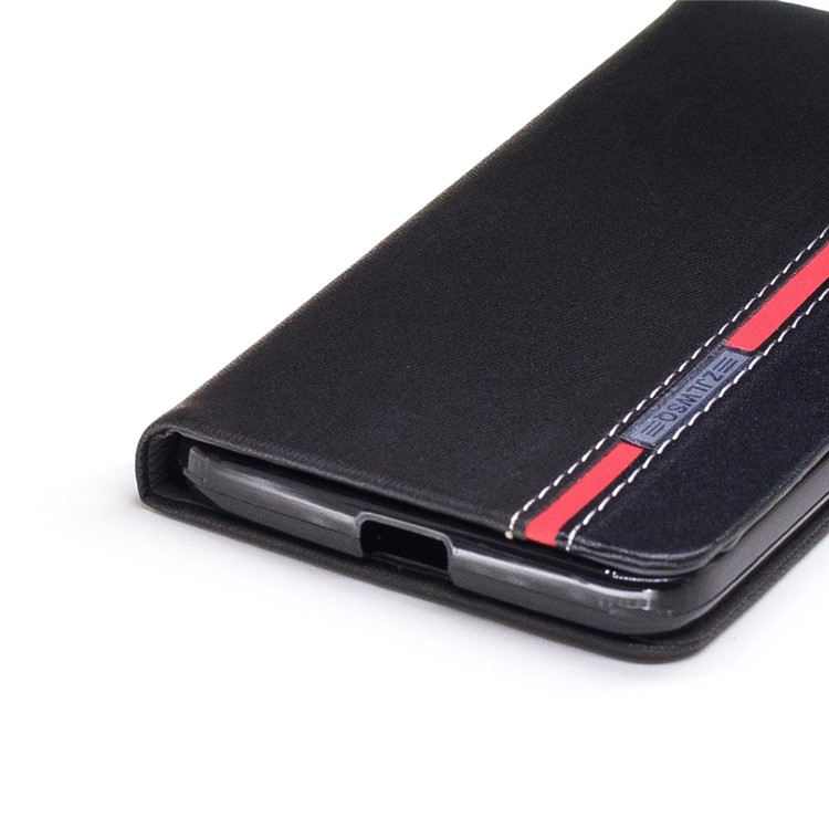 Two-color Leather Stand Case for Motorola Moto Z - Black-5