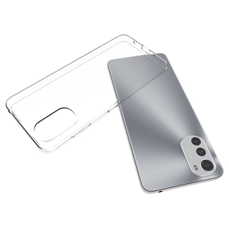 Case de Teléfono TPU Transparente de 10 Piezas/paquete Para Motorola Moto E32, Cubierta Posterior de Choque Suave Sin Marca de Agua Interna-5