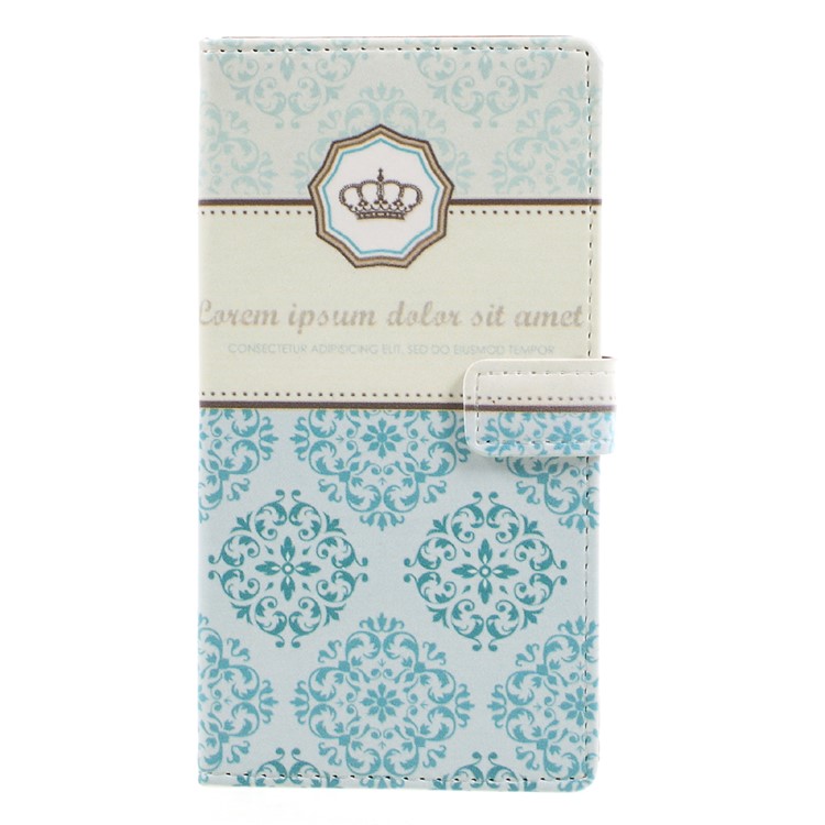 For Lenovo K6 Printing Pattern Magnetic Leather Stand Case - Damask Flower-3