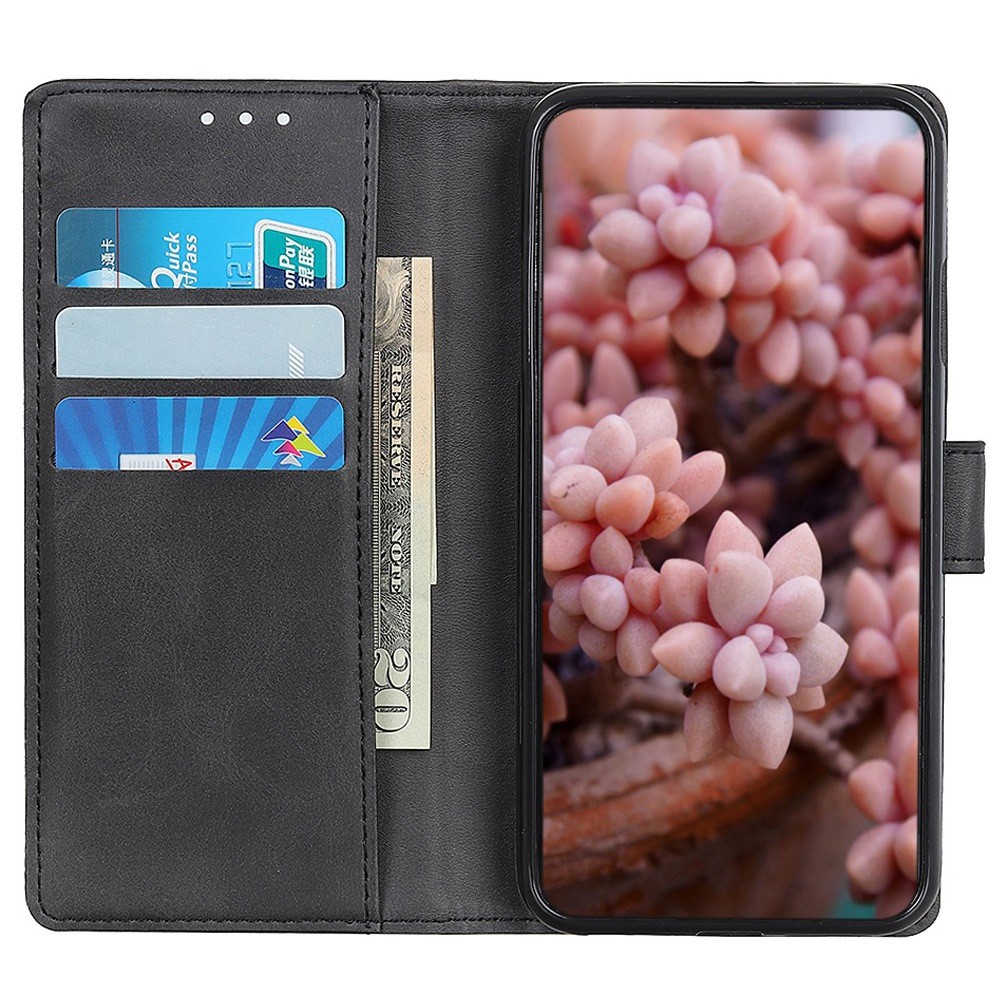 For Motorola Moto G Stylus 5G (2022) PU Leather Wallet Case Foldable Stand Magnetic Closure Shockproof Flip Folio Cover - Black-2
