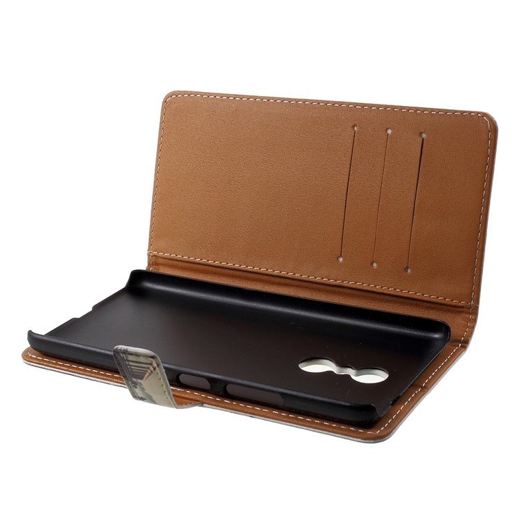 Patterned Wallet Leather Folio Mobile Phone Shell for Lenovo K6 Note - The Long Corridor-5