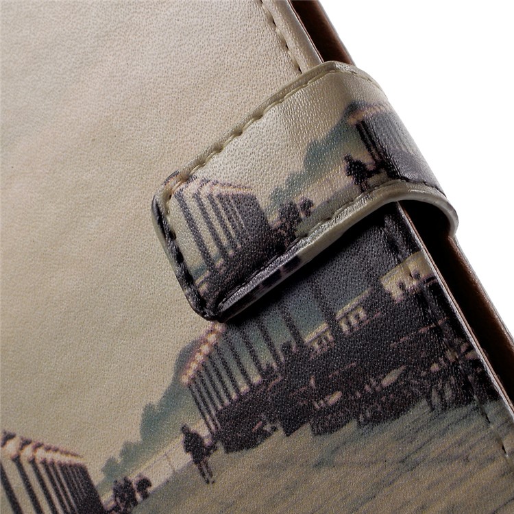 Patterned Wallet Leather Folio Mobile Phone Shell for Lenovo K6 Note - The Long Corridor-6