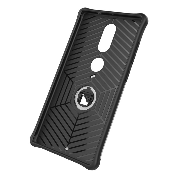 Armor PC + TPU Hybrid Case with Kickstand for Lenovo Phab2 Plus - Silver-10